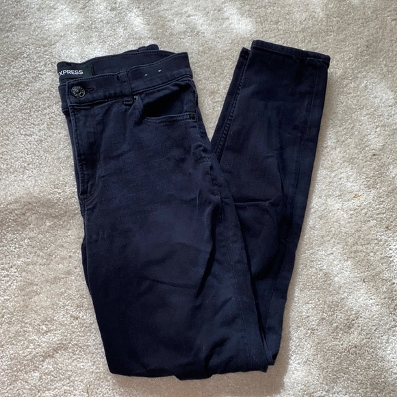 High Rise EXPRESS Distressed Jeans (8) - Picture 2 of 6